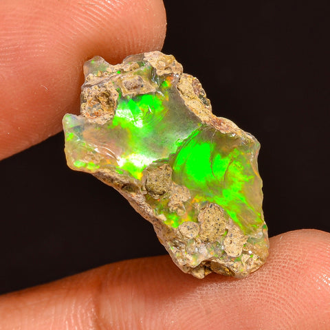 Marvellous Top Grade Quality 100% Natural Welo Fire Ethiopian Opal Rough Loose Gemstone For Making Jewelry 21X15X8 MM 10.50 Cts. KR60-50 Sunkarton