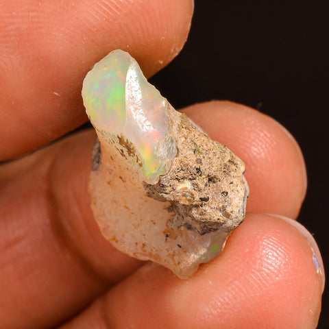 Mind Blowing Top Grade Quality 100% Natural Welo Fire Ethiopian Opal Rough Loose Gemstone For Making Jewelry 17X13X10 MM 09.50 Cts. KR60-5 Sunkarton