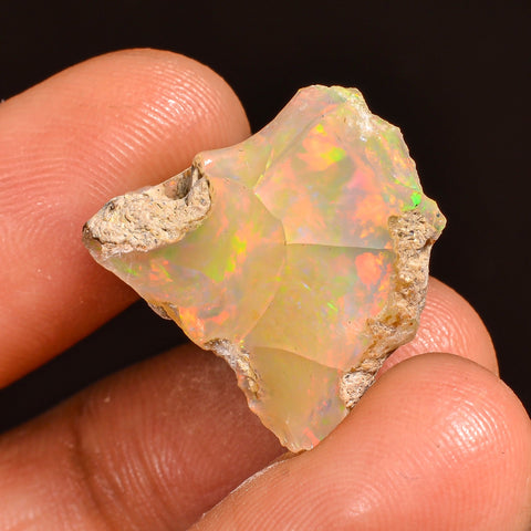 Outstanding Top Grade Quality 100% Natural Welo Fire Ethiopian Opal Rough Loose Gemstone For Making Jewelry 18X16X11 MM 13.00 Cts. KR60-6 Sunkarton