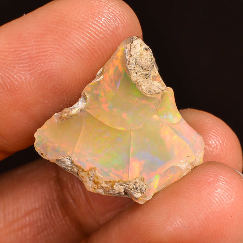 Outstanding Top Grade Quality 100% Natural Welo Fire Ethiopian Opal Rough Loose Gemstone For Making Jewelry 18X16X11 MM 13.00 Cts. KR60-6 Sunkarton