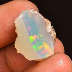 Splendid Top Grade Quality 100% Natural Welo Fire Ethiopian Opal Fancy Rough Loose Gemstone For Making Jewelry 18X14X12 MM 12.00 Cts. KR60-7 Sunkarton