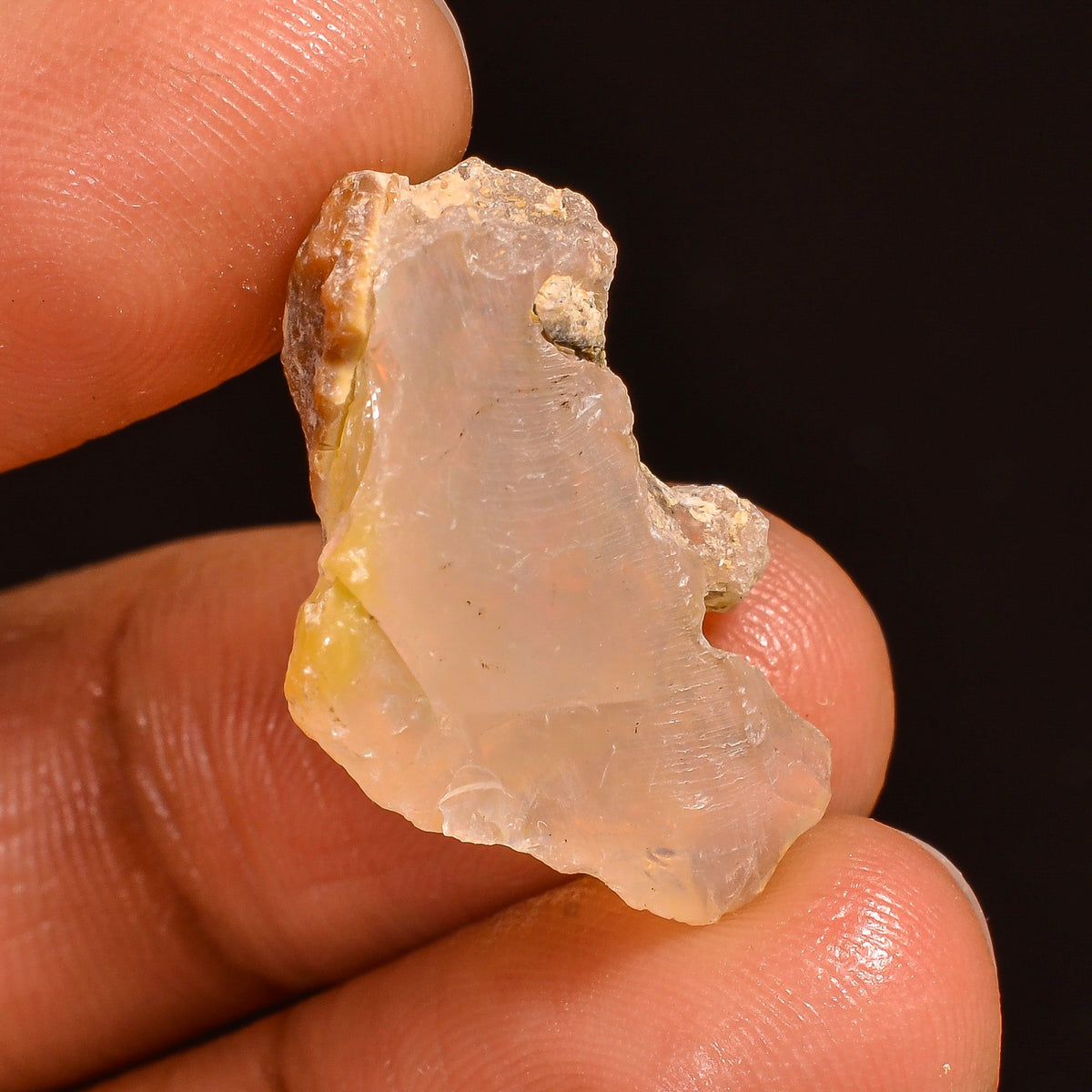 Stunning Top Grade Quality 100% Natural Welo Fire Ethiopian Opal Fancy Rough Loose Gemstone For Making Jewelry 23X15X11 MM 11.50 Cts. KR60-9 Sunkarton