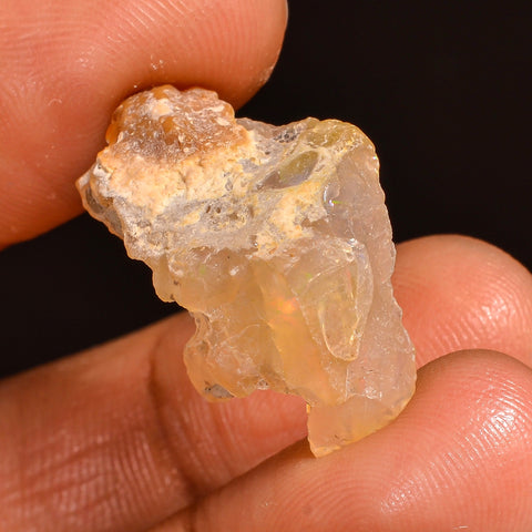 Stunning Top Grade Quality 100% Natural Welo Fire Ethiopian Opal Fancy Rough Loose Gemstone For Making Jewelry 23X15X11 MM 11.50 Cts. KR60-9 Sunkarton