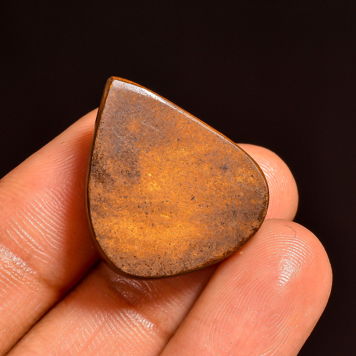 Supreme Top Grade Quality 100% Natural Boulder Opal Heart Shape Cabochon Loose Gemstone For Making Jewelry 23X19X8 MM 30.50 Cts. KR62-10 Sunkarton
