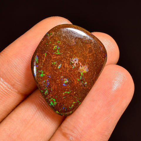 Tempting Top Grade Quality 100% Natural Boulder Opal Fancy Shape Cabochon Loose Gemstone For Making Jewelry 23X18X4 MM 19.00 Cts. KR62-11 Sunkarton