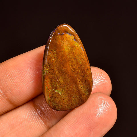 Terrific Top Grade Quality 100% Natural Boulder Opal Fancy Shape Cabochon Loose Gemstone For Making Jewelry 26X15X6 MM 25.50 Cts. KR62-12 Sunkarton