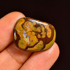 Unique Top Grade Quality 100% Natural Boulder Opal Fancy Shape Cabochon Loose Gemstone For Making Jewelry 22X17X5 MM 16.50 Cts. KR62-13 Sunkarton
