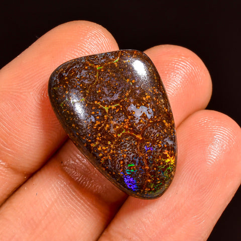 Wonderful Top Grade Quality 100% Natural Boulder Opal Fancy Shape Cabochon Loose Gemstone For Making Jewelry 22X15X5 MM 16.50 Cts. KR62-14 Sunkarton