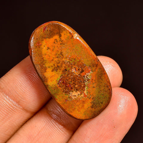 Fabulous Top Grade Quality 100% Natural Boulder Opal Oval Shape Cabochon Loose Gemstone For Making Jewelry 30X17X6 MM 29.00 Cts. KR62-18 Sunkarton