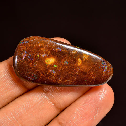 Fantastic Top Grade Quality 100% Natural Boulder Opal Fancy Shape Cabochon Loose Gemstone For Making Jewelry 36X17X5 MM 35.00 Cts. KR62-19 Sunkarton