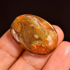 Tempting Top Grade Quality 100% Natural Boulder Opal Oval Shape Cabochon Loose Gemstone For Making Jewelry 25X18X5 MM 18.50 Cts. KR62-1 Sunkarton