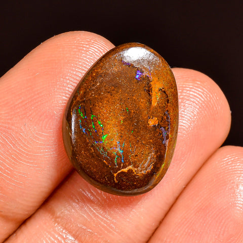 Terrific Top Grade Quality 100% Natural Boulder Opal Fancy Shape Cabochon Loose Gemstone For Making Jewelry 18X13X3 MM 07.00 Cts. KR62-2 Sunkarton
