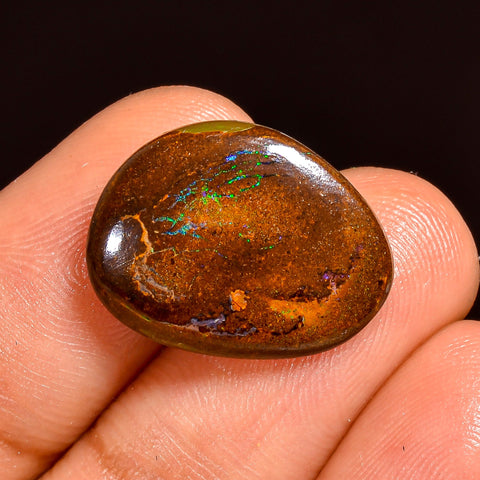 Terrific Top Grade Quality 100% Natural Boulder Opal Fancy Shape Cabochon Loose Gemstone For Making Jewelry 18X13X3 MM 07.00 Cts. KR62-2 Sunkarton
