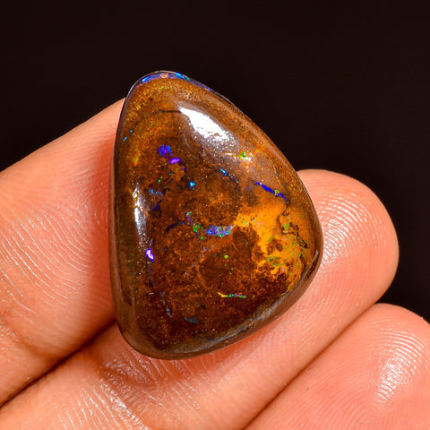 Wonderful Top Grade Quality 100% Natural Boulder Opal Fancy Shape Cabochon Loose Gemstone For Making Jewelry 21X16X6 MM 18.50 Cts. KR62-4 Sunkarton