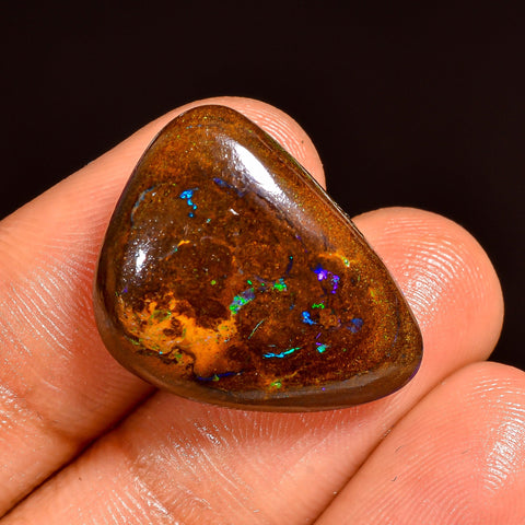 Wonderful Top Grade Quality 100% Natural Boulder Opal Fancy Shape Cabochon Loose Gemstone For Making Jewelry 21X16X6 MM 18.50 Cts. KR62-4 Sunkarton