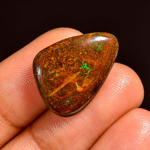 Stunning Top Grade Quality 100% Natural Boulder Opal Fancy Shape Cabochon Loose Gemstone For Making Jewelry 19X15X4 MM 10.00 Cts. KR62-9 Sunkarton