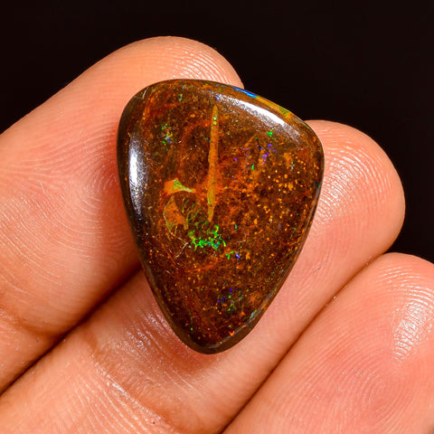 Stunning Top Grade Quality 100% Natural Boulder Opal Fancy Shape Cabochon Loose Gemstone For Making Jewelry 19X15X4 MM 10.00 Cts. KR62-9 Sunkarton