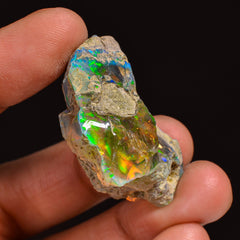 Fantastic Top Grade Quality 100% Natural Welo Fire Ethiopian Opal Fancy Rough Loose Gemstone For Making Jewelry 35X25X16MM 53.50 Cts KR63-11 Sunkarton