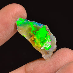 Marvellous Top Grade Quality 100% Natural Welo Fire Ethiopian Opal Fancy Rough Loose Gemstone For Making Jewelry 24X12X6MM 09.00 Cts KR63-15 Sunkarton