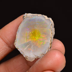 Splendid Top Grade Quality 100% Natural Welo Fire Ethiopian Opal Fancy Rough Loose Gemstone For Making Jewelry 27X20X15 MM 41.50 Cts KR63-18 Sunkarton