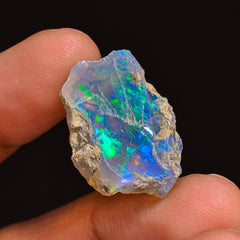Supreme Top Grade Quality 100% Natural Welo Fire Ethiopian Opal Fancy Rough Loose Gemstone For Making Jewelry 22X15X9 MM 13.00 Cts. KR63-21 Sunkarton