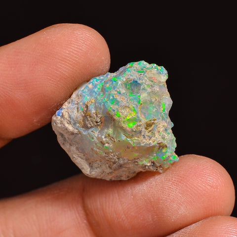 Tempting Top Grade Quality 100% Natural Welo Fire Ethiopian Opal Fancy Rough Loose Gemstone For Making Jewelry 20X18X9 MM 14.00 Cts. KR63-22 Sunkarton