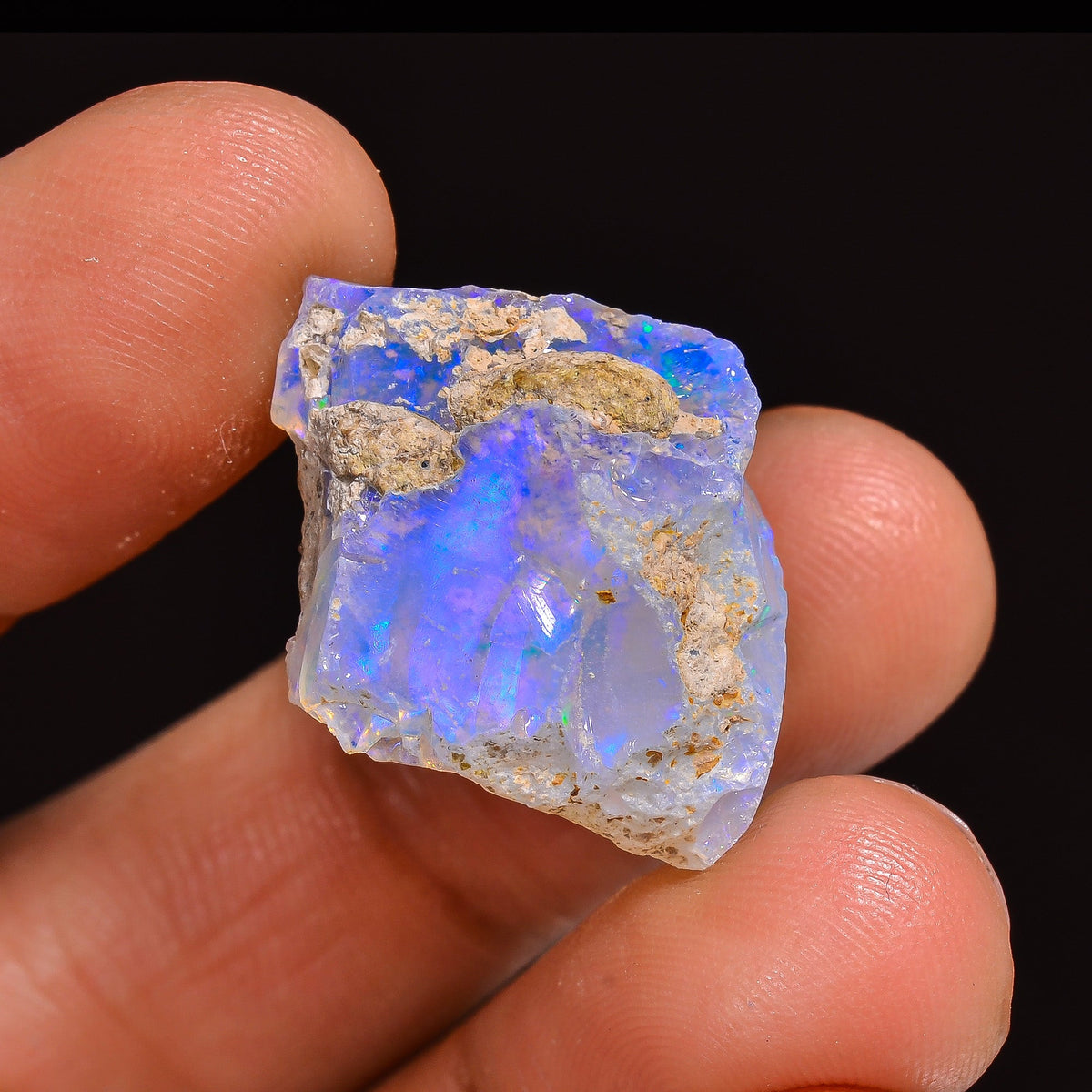 Terrific Top Grade Quality 100% Natural Welo Fire Ethiopian Opal Fancy Rough Loose Gemstone For Making Jewelry 23X17X13 MM 17.00 Cts KR63-23 Sunkarton