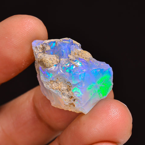 Terrific Top Grade Quality 100% Natural Welo Fire Ethiopian Opal Fancy Rough Loose Gemstone For Making Jewelry 23X17X13 MM 17.00 Cts KR63-23 Sunkarton