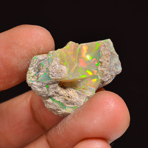 Attractive Top Grade Quality 100% Natural Welo Fire Ethiopian Opal Fancy Rough Loose Gemstone For Making Jewelry 25X18X10MM 15.50 Cts KR6327 Sunkarton