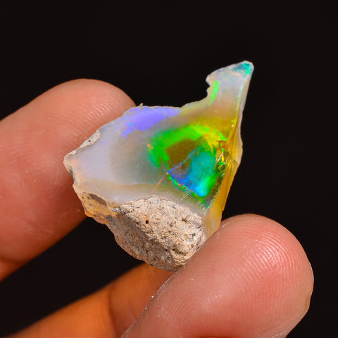 Awesome Top Grade Quality 100% Natural Welo Fire Ethiopian Opal Fancy Rough Loose Gemstone For Making Jewelry 25X18X7 MM 13.00 Cts. KR63-28 Sunkarton