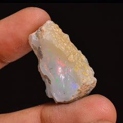 Beautiful Top Grade Quality 100% Natural Welo Fire Ethiopian Opal Fancy Rough Loose Gemstone For Making Jewelry 26X18X9 MM 19.50 Cts KR63-29 Sunkarton