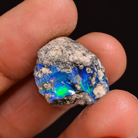 Classic Top Grade Quality 100% Natural Welo Fire Ethiopian Opal Fancy Rough Loose Gemstone For Making Jewelry 18X16X11 MM 12.00 Cts. KR63-30 Sunkarton