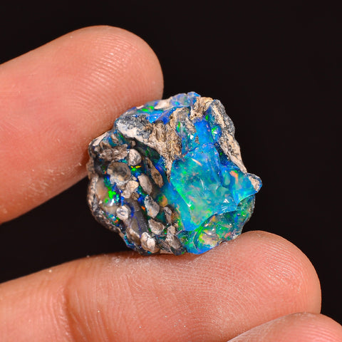 Classic Top Grade Quality 100% Natural Welo Fire Ethiopian Opal Fancy Rough Loose Gemstone For Making Jewelry 18X16X11 MM 12.00 Cts. KR63-30 Sunkarton