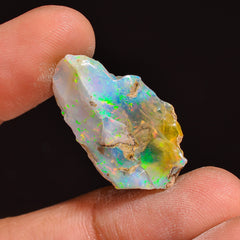 Exclusive Top Grade Quality 100% Natural Welo Fire Ethiopian Opal Fancy Rough Loose Gemstone For Making Jewelry 26X15X7 MM 13.50 Cts KR63-33 Sunkarton