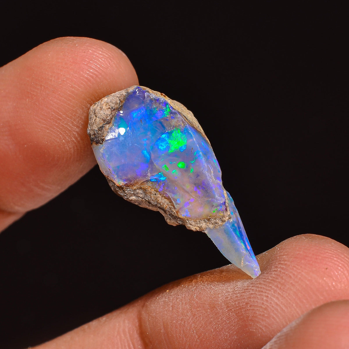 Stunning Top Grade Quality 100% Natural Welo Fire Ethiopian Opal Fancy Rough Loose Gemstone For Making Jewelry 23X11X9 MM 06.50 Cts. KR63-45 Sunkarton