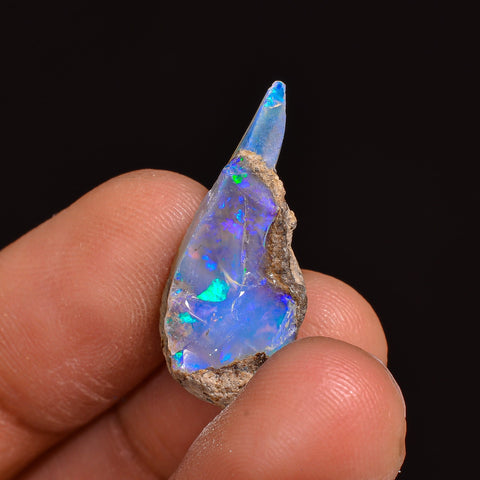 Stunning Top Grade Quality 100% Natural Welo Fire Ethiopian Opal Fancy Rough Loose Gemstone For Making Jewelry 23X11X9 MM 06.50 Cts. KR63-45 Sunkarton