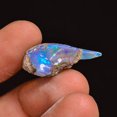 Stunning Top Grade Quality 100% Natural Welo Fire Ethiopian Opal Fancy Rough Loose Gemstone For Making Jewelry 23X11X9 MM 06.50 Cts. KR63-45 Sunkarton