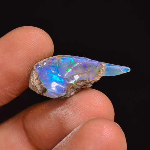 Stunning Top Grade Quality 100% Natural Welo Fire Ethiopian Opal Fancy Rough Loose Gemstone For Making Jewelry 23X11X9 MM 06.50 Cts. KR63-45 Sunkarton