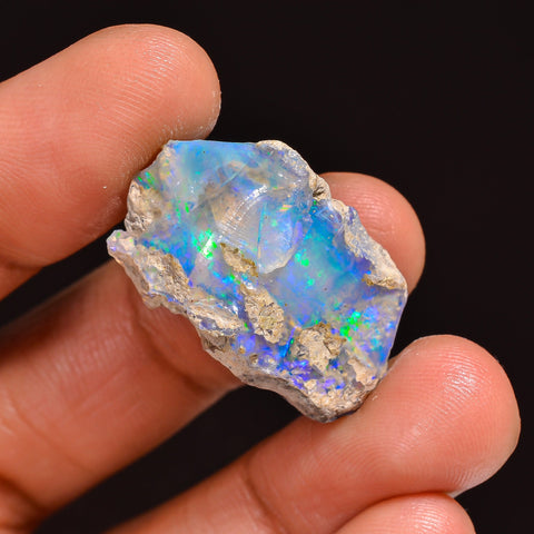 Supreme Top Grade Quality 100% Natural Welo Fire Ethiopian Opal Fancy Rough Loose Gemstone For Making Jewelry 26X15X12 MM 20.00 Cts. KR63-46 Sunkarton