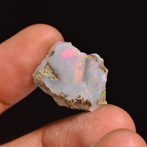 Tempting Top Grade Quality 100% Natural Welo Fire Ethiopian Opal Fancy Rough Loose Gemstone For Making Jewelry 20X16X11 MM 13.00 Cts KR63-47 Sunkarton