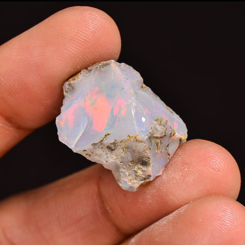 Tempting Top Grade Quality 100% Natural Welo Fire Ethiopian Opal Fancy Rough Loose Gemstone For Making Jewelry 20X16X11 MM 13.00 Cts KR63-47 Sunkarton
