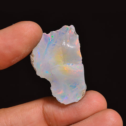 Unique Top Grade Quality 100% Natural Welo Fire Ethiopian Opal Fancy Rough Loose Gemstone For Making Jewelry 29X21X7 MM 15.00 Cts. KR63-49 Sunkarton
