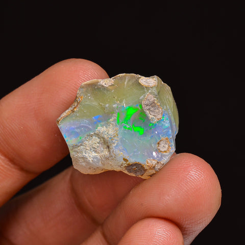 Amazing Top Grade Quality 100% Natural Welo Fire Ethiopian Opal Fancy Rough Loose Gemstone For Making Jewelry 20X16X15 MM 20.50 Cts. KR63-51 Sunkarton