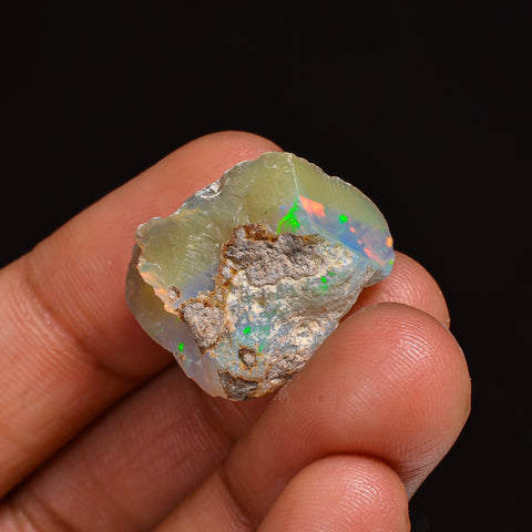Amazing Top Grade Quality 100% Natural Welo Fire Ethiopian Opal Fancy Rough Loose Gemstone For Making Jewelry 20X16X15 MM 20.50 Cts. KR63-51 Sunkarton