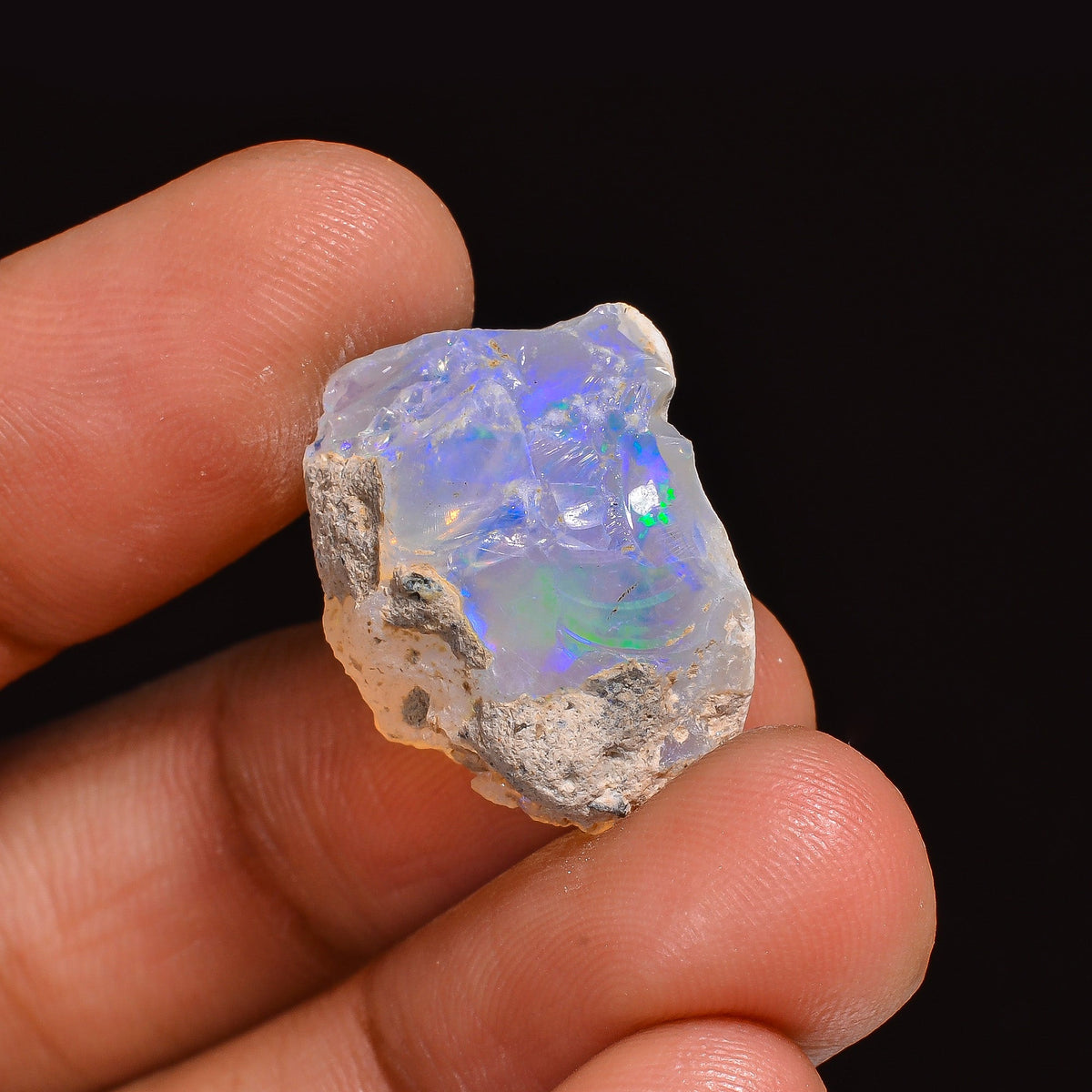 Awesome Top Grade Quality 100% Natural Welo Fire Ethiopian Opal Fancy Rough Loose Gemstone For Making Jewelry 19X15X11 MM 12.50 Cts. KR63-53 Sunkarton
