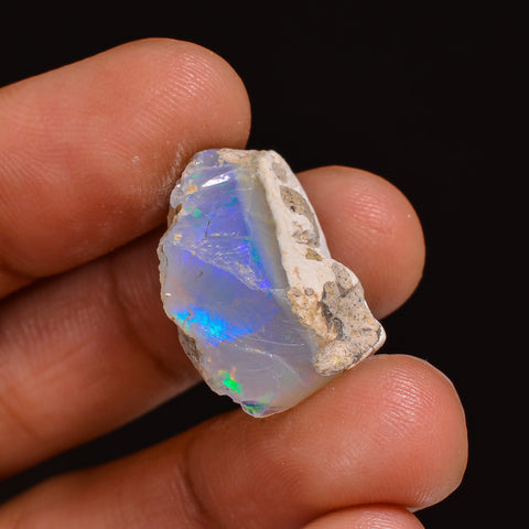 Awesome Top Grade Quality 100% Natural Welo Fire Ethiopian Opal Fancy Rough Loose Gemstone For Making Jewelry 19X15X11 MM 12.50 Cts. KR63-53 Sunkarton