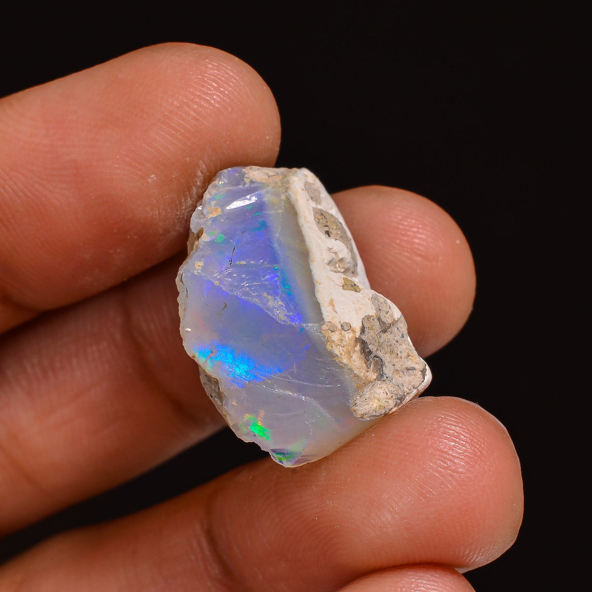 Awesome Top Grade Quality 100% Natural Welo Fire Ethiopian Opal Fancy Rough Loose Gemstone For Making Jewelry 19X15X11 MM 12.50 Cts. KR63-53 Sunkarton