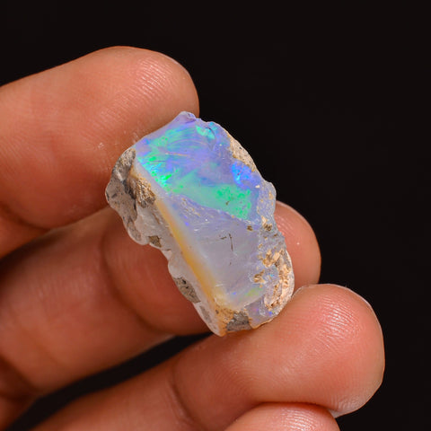 Awesome Top Grade Quality 100% Natural Welo Fire Ethiopian Opal Fancy Rough Loose Gemstone For Making Jewelry 19X15X11 MM 12.50 Cts. KR63-53 Sunkarton