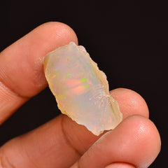 Classic Top Grade Quality 100% Natural Welo Fire Ethiopian Opal Fancy Rough Loose Gemstone For Making Jewelry 25X15X11 MM 18.00 Cts. KR63-55 Sunkarton