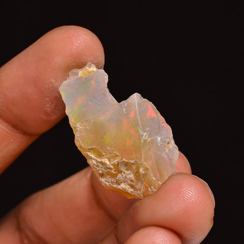 Classic Top Grade Quality 100% Natural Welo Fire Ethiopian Opal Fancy Rough Loose Gemstone For Making Jewelry 25X15X11 MM 18.00 Cts. KR63-55 Sunkarton